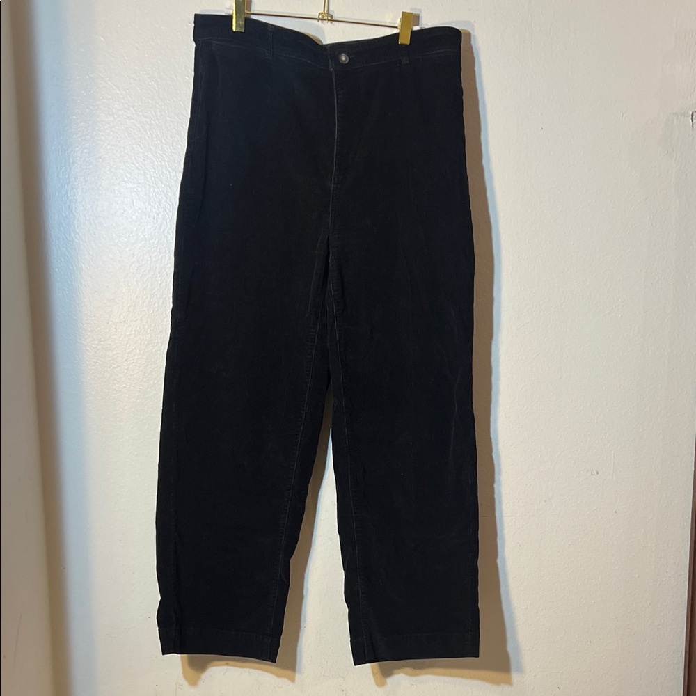 Everlane Black The Corduroy Wide Leg Pants - Size 16